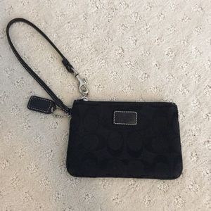 Black Coach Wristlet